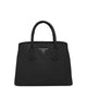 Image of Prada Double Medium Leather Handbag