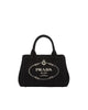 Image of Prada Small Cotton Canvas Tote