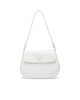 Image of Prada Cleo Brushed Leather Shoulder Bag With Flap