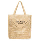 Image of Prada Raffia Tote Bag