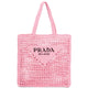 Image of Prada Raffia Tote Bag