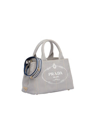 Prada Small Cotton Canvas Tote