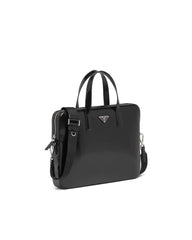 Prada Brushed Leather Briefcase