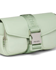 Prada Pocket Nylon and Brushed Leather Bag