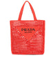 Image of Prada Raffia Tote Bag