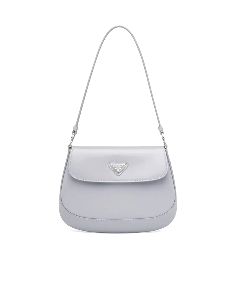 Prada Cleo Brushed Leather Shoulder Bag With Flap