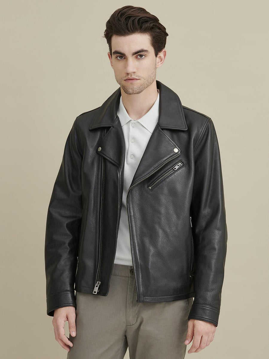 Charlie Leather Moto Jacket