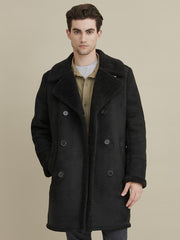 Faux Shearling Car Coat