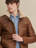 Image of Aviator Mens Leather Jacket