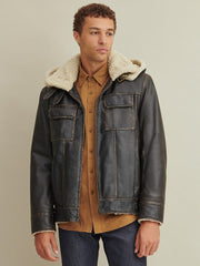 Emmett Classic Leather Bomber