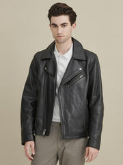 Charlie Leather Moto Jacket