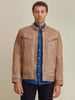 Image of Mason Quilted Leather Jacket Cognac