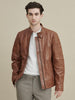 Image of Josh Leather Moto Jacket