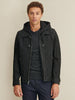 Image of Thomas Leather Hooded Jacket