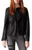 Image of Faux Leather Moto Jacket For Womens