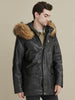 Image of Jasper Leather Parka