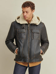 Emmett Classic Leather Bomber