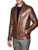 Image of Chopper Luxe Biker Leather Jacket for Men