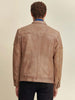 Image of Mason Quilted Leather Jacket Cognac