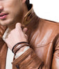 Image of SUPER ROCKO MEN LEATHER BOMBER JACKETS