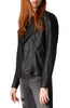 Image of Faux Leather Moto Jacket For Womens