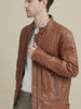 Image of Josh Leather Moto Jacket