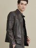 Image of Mason Quilted Leather Jacket