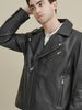Image of Charlie Leather Moto Jacket