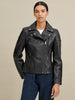 Image of Leather Moto Jacket For women