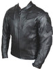 Image of Biker Leather Motorcycle Jacket for men With Padding