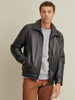 Image of Thinsulate™ Lined Leather Bomber
