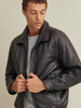 Image of Thinsulate™ Lined Leather Bomber