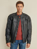 Image of Big & Tall Justin Mens Leather Jacket