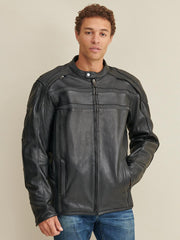 Big & Tall Justin Mens Leather Jacket