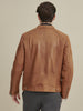 Image of Caleb Quilted Mens Leather Jacket