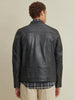 Image of Garrett Moto Mens Leather Jacket