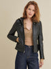 Image of Callie Rider Leather Jacket For Womens
