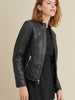 Image of Meg Leather Scuba Jacket