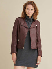 Monica Asymmetrical Womens Leather Jacket