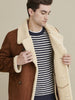 Image of Faux Shearling Car Coat brown