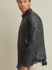 Image of Garrett Moto Mens Leather Jacket