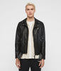 Image of RIGG MENS LEATHER BIKER JACKET