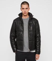 High Quality LEATHER PUFFER JACKET