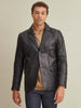 Image of Carter Leather Topper Coat