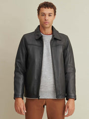 George Mens Leather Jacket with Thinsulate™ Lining