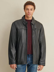Big & Tall Mens Leather Jacket with Thinsulate™ Lining