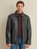 Image of Big & Tall Mens Leather Jacket with Thinsulate™ Lining