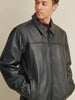 Image of Big & Tall Mens Leather Jacket with Thinsulate™ Lining