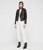 Image of VELA Womens LEATHER BIKER JACKET