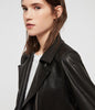 Image of VELA Womens LEATHER BIKER JACKET